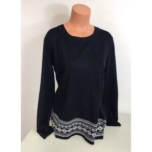 Kim Rogers Sweater Matching Scarf Womens Large New